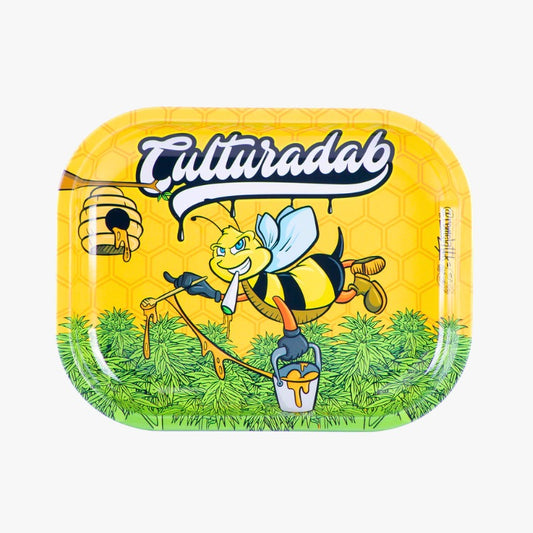 Bandeja de Metal Abelha Amarela Cultura Dab