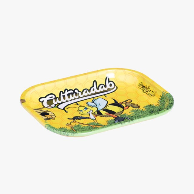Bandeja de Metal Abelha Amarela Cultura Dab